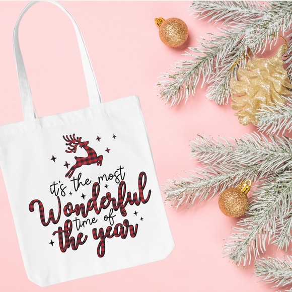Christmas Tote Bags - Picture 2 of 12